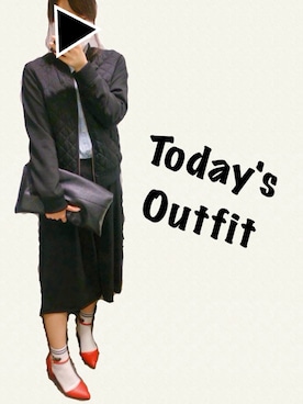 「赤い靴」｜「アイテム（ブルゾン）」を使った、__y_u_u__さん（レディース・161cm）の春コーディネート