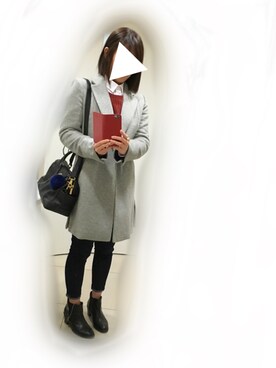 「MIXXO（ミッソ）のアイテム（チェスターコート）」を使った、__y_u_u__さん（レディース・161cm）の秋コーディネート