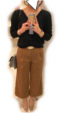 「MIXXO（ミッソ）のアイテム（チェスターコート）」を使った、__y_u_u__さん（レディース・161cm）の冬コーディネート