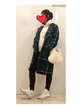 「WOWSTYLE（WOWSTYLE）のアイテム」を使った、__y_u_u__さん（レディース・161cm）の冬コーディネート