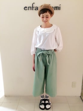 「アイテム（サンダル）」を使った、NAMIさん（レディース・163cm）の春コーディネート