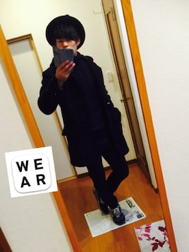 「アイテム（ダッフルコート）」を使った、✂︎田中海斗✂︎さん（メンズ・180cm・10代）の春コーディネート