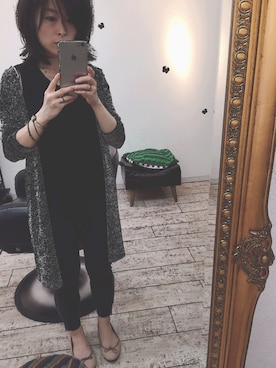 「AS as know as（エーエス アズノウアズ）のアイテム（タンクトップ）」を使った、yuko konoさん（レディース・152cm）の秋コーディネート