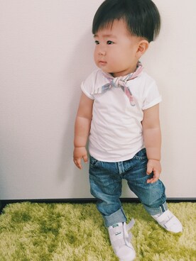 「おめかしコーデ」｜リヒトさん（キッズ・80cm）の春コーディネート