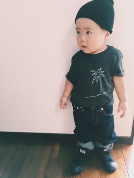 「rag & bone（ラグアンドボーン）のアイテム」を使った、リヒトさん（キッズ・80cm）の夏コーディネート