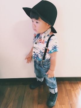 「Avanti（アヴァンティ）のアイテム」を使った、リヒトさん（キッズ・80cm）の夏コーディネート