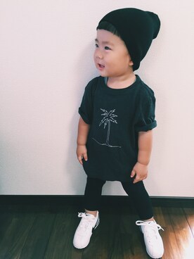「rag & bone（ラグアンドボーン）のアイテム」を使った、リヒトさん（キッズ・80cm）の夏コーディネート
