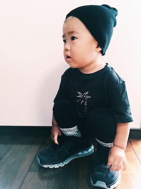「rag & bone（ラグアンドボーン）のアイテム」を使った、リヒトさん（キッズ・80cm）の秋コーディネート