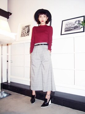 荻原桃子さん(レディース・161cm)の夏コーディネート