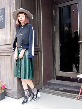 荻原桃子さん(レディース・161cm)の秋コーディネート