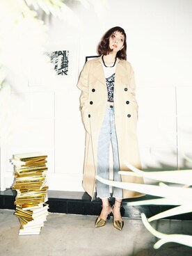 荻原桃子さん（レディース・161cm）の冬コーディネート