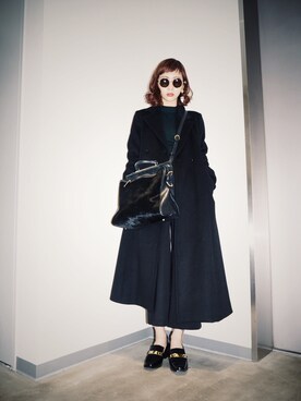 荻原桃子さん(レディース・161cm)の冬コーディネート