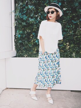 荻原桃子さん（レディース・161cm）の春コーディネート