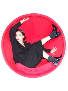 「murua」｜荻原桃子さん（レディース・161cm）の秋コーディネート