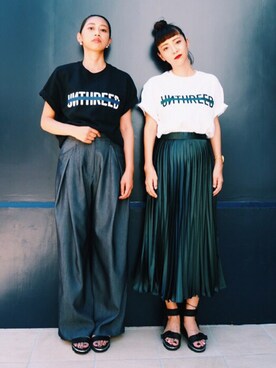 荻原桃子さん（レディース・161cm）の夏コーディネート