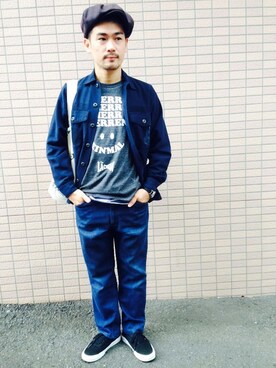 達磨仁さんの（Design Tshirts Store graniph | デザイン　ティーシャツ　ストア　グラニフ）を使ったコーディネート