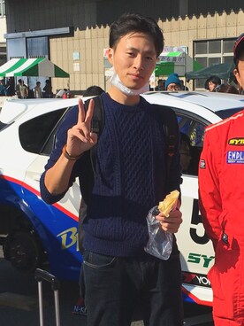 「ヒートテックニット」｜Satoshiさん（メンズ・177cm）の秋コーディネート
