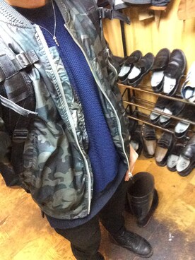 「417 EDIFICE（フォーワンセブンエディフィス）のアイテム（スタジャン）」を使った、やみふべあさん（メンズ・167cm）の春コーディネート
