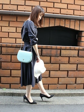 「Noble（ノーブル）のアイテム（バッグ）」を使った、chikaさん（レディース・165cm）の冬コーディネート