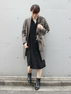 「UJOH（ウジョー）のアイテム」を使った、chikaさん（レディース・165cm）の秋コーディネート