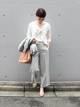 「Noble（ノーブル）のアイテム（バッグ）」を使った、chikaさん（レディース・165cm）の秋コーディネート