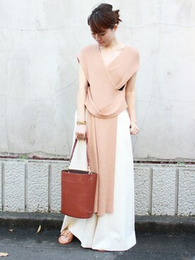 「Noble（ノーブル）のアイテム（バッグ）」を使った、chikaさん（レディース・165cm）の冬コーディネート