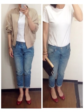 「note et silence （ノートエシロンス）のアイテム（アクセサリー）」を使った、yukoさん（レディース・159cm）の夏コーディネート