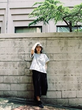 「MTM」｜「アイテム（帽子）」を使った、요요앤케이さん（レディース・163cm）の秋コーディネート