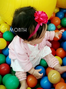「Carter's（カーターズ）のアイテム（ワンピース）」を使った、ua…♡さん（キッズ・70cm）の秋コーディネート