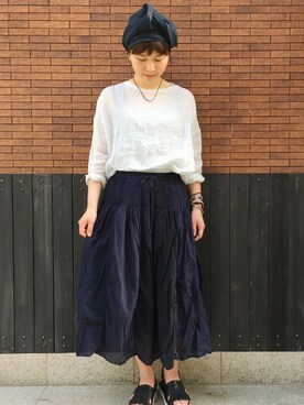「JOURNAL STANDARD LUXE（ジャーナルスタンダード　ラックス）のアイテム（その他シューズ）」を使った、C.Hさん（レディース・164cm）の春コーディネート
