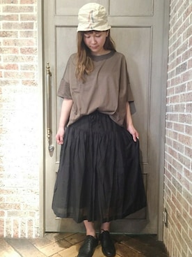 「JOURNAL STANDARD LUXE（ジャーナルスタンダード　ラックス）のアイテム」を使った、C.Hさん（レディース・164cm）の夏コーディネート