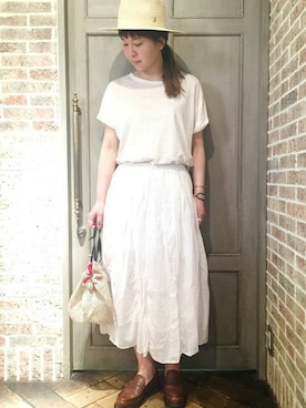 「JOURNAL STANDARD LUXE（ジャーナルスタンダード　ラックス）のアイテム」を使った、C.Hさん（レディース・164cm）の夏コーディネート