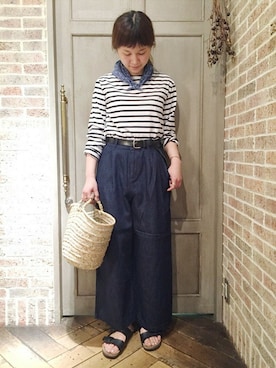 「JOURNAL STANDARD LUXE（ジャーナルスタンダード　ラックス）のアイテム」を使った、C.Hさん（レディース・164cm）の夏コーディネート