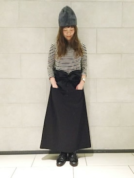 「JOURNAL STANDARD LUXE（ジャーナルスタンダード　ラックス）のアイテム（ワンピース/ドレス）」を使った、C.Hさん（レディース・164cm）の冬コーディネート
