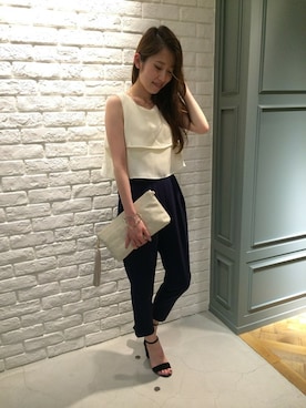 「A part by（アパートバイ）のアイテム（オールインワン・サロペット）」を使った、tomoeさん（レディース・161cm）の夏コーディネート