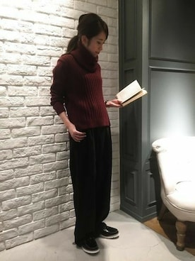 「アパートバイローリーズ」｜「アイテム（その他シューズ）」を使った、tomoeさん（レディース・161cm）の秋コーディネート