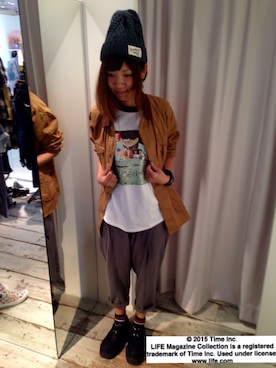 「アイテム（カバーオール）」を使った、しのぴ(´ω｀)/さん（レディース・163cm）の夏コーディネート