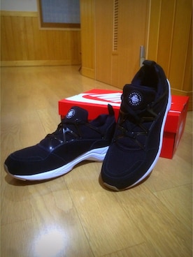 「air huarache」｜「アイテム（シューズ）」を使った、uキさん（メンズ・170cm）の冬コーディネート