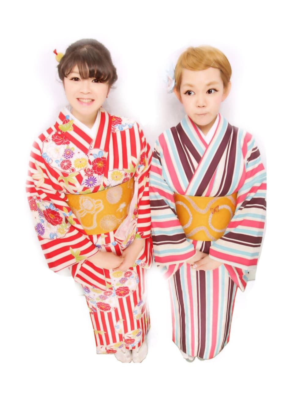 「着物、赤、初詣、編み込みヘア」｜「着物のアイテム（その他、レッド系）」を使った、ゆきこさん（レディース・156cm）の冬コーディネートの1枚目の写真