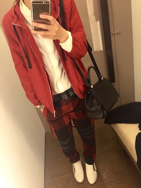 「S MAXMARA（エスマックスマーラ）のアイテム（ジャケット/アウター）」を使った、劉宓宓さん（レディース・168cm）の秋コーディネート