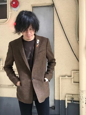 「TEDDY(テディ)のアイテム」を使った、Takemoriさん(メンズ・176cm)の秋コーディネート