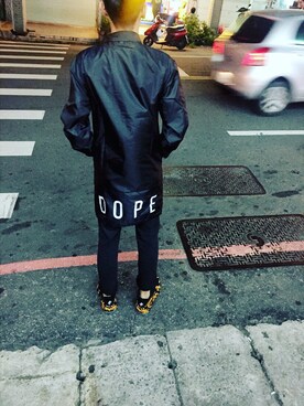 「DOPE（ドープ）のアイテム（ジャケット/アウター）」を使った、FAMLさん（メンズ・182cm）の秋コーディネート