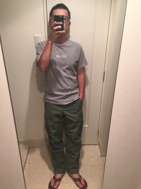 「SQUOVAL（スクオーバル）のアイテム」を使った、MAYBE TOMORROWさん（メンズ・172cm）の夏コーディネート