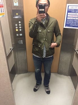 「nonnative（ノンネイティブ）のアイテム（カバーオール）」を使った、MAYBE TOMORROWさん（メンズ・172cm）の秋コーディネート