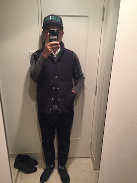 「nonnative（ノンネイティブ）のアイテム（ダウンジャケット/コート）」を使った、MAYBE TOMORROWさん（メンズ・172cm）の秋コーディネート