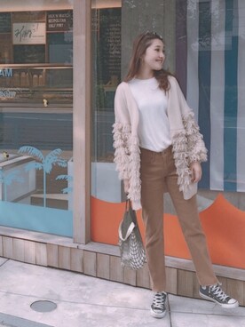 「JET（ジェット）のアイテム（トップス）」を使った、moeさん（レディース・153cm）の秋コーディネート