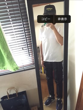 「air huarache」｜「アイテム（パンツ）」を使った、とりさん（メンズ・170cm）の夏コーディネート