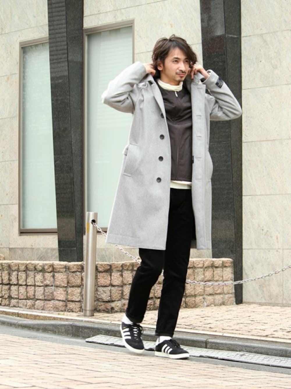 JOURNAL STANDARD relumeのステンカラーコートを使った「インナー