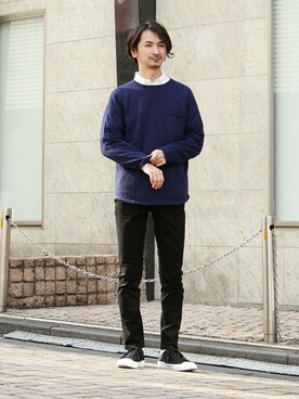 enoさん（メンズ・174cm）の冬コーディネート