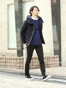 enoさん（メンズ・174cm）の冬コーディネート